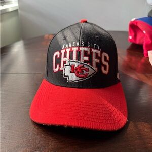 Kansas City Chiefs Black and Red Cap